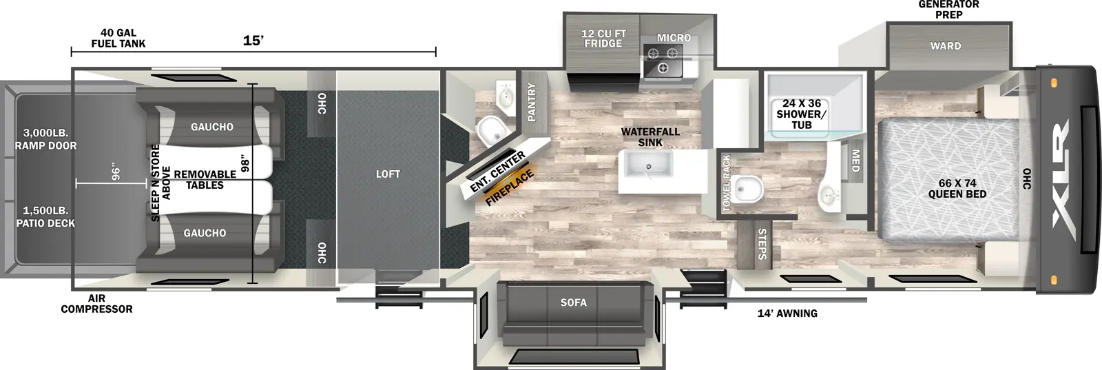 Xlr Nitro 36G15 Floorplan